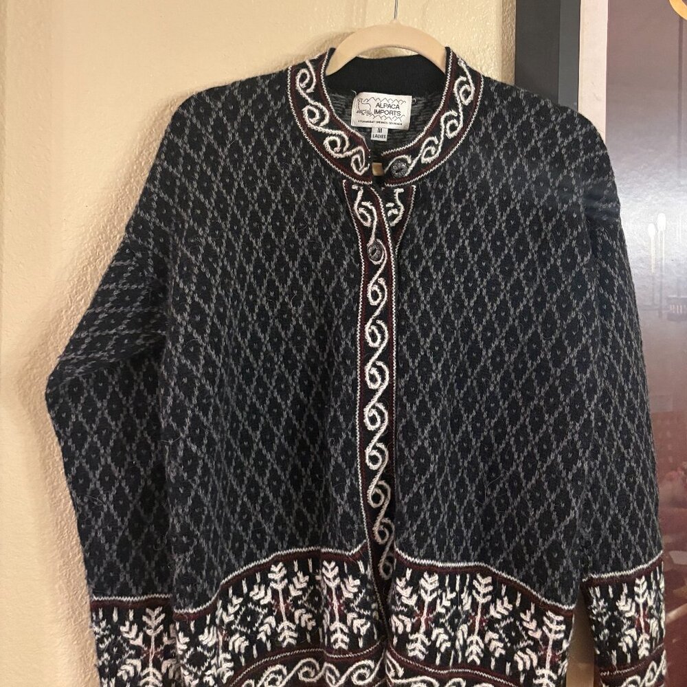 Vintage Alpaca Imports Button Down Sweater